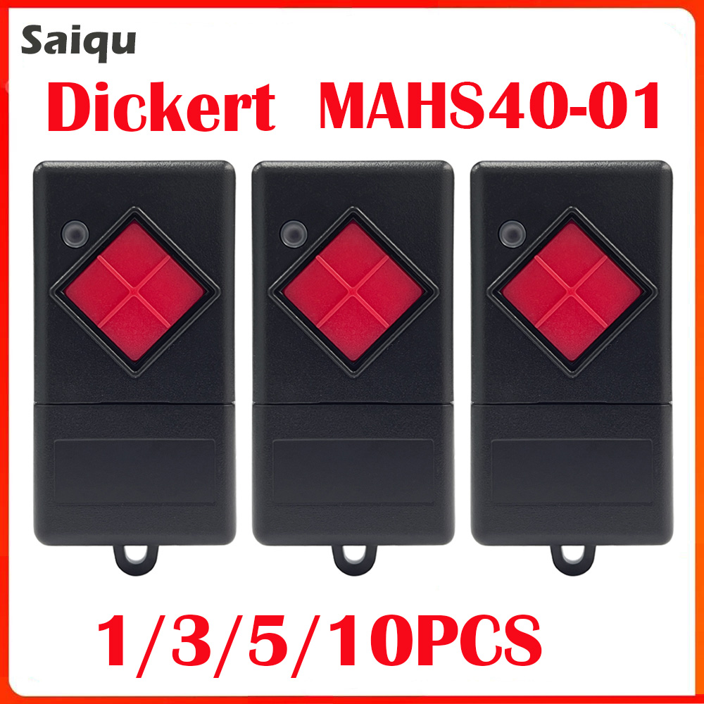 Diy Electronics Button - Dickert เครื่องส่งสัญญาณมือถือ40.685MHz MAHS40-04 MAHS40-01 3ชิ้นรีโมทคอนโทรลประตูโรงรถปุ่มสีแดง