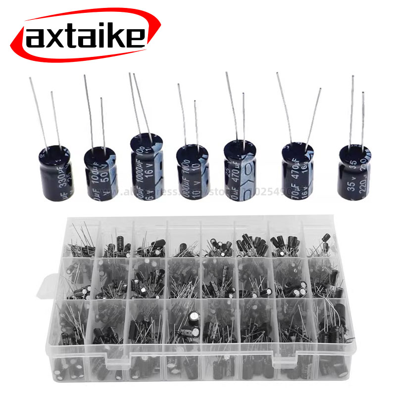 Capacitor Kit Assortment - 120/200/500pcs Radial Capacitors ชุด 12 15