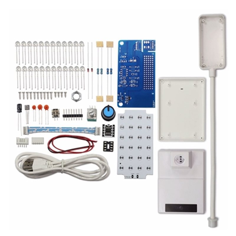 Diy Electronics Table - ชุดโคมไฟตั้งโต๊ะ LED ปรับแสงได้ A23F-NE555 พร้อมวงจร PWM