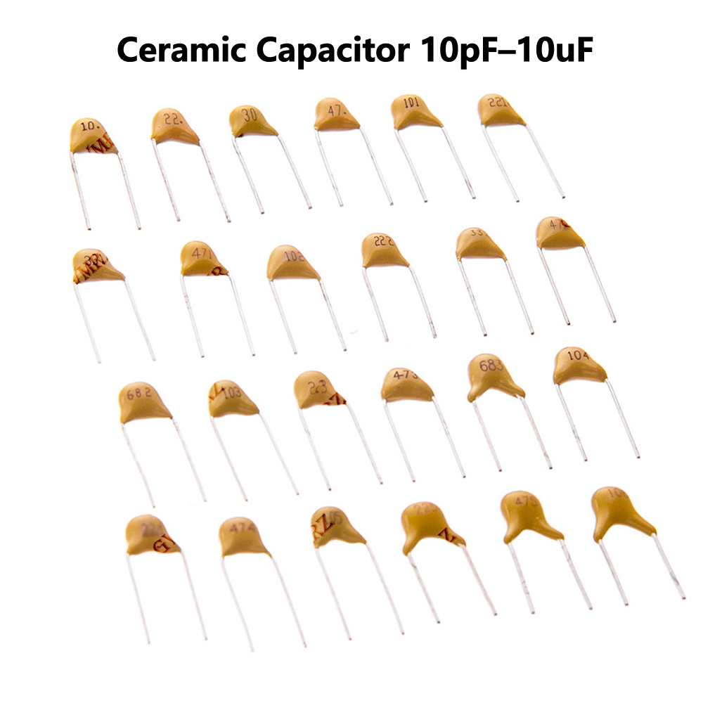 Capacitor Kit Assortment - 30PF 47PF 100PF 50V ตัวเก็บประจุเซรามิกแบบโมโนลิธิกชนิด DIP
