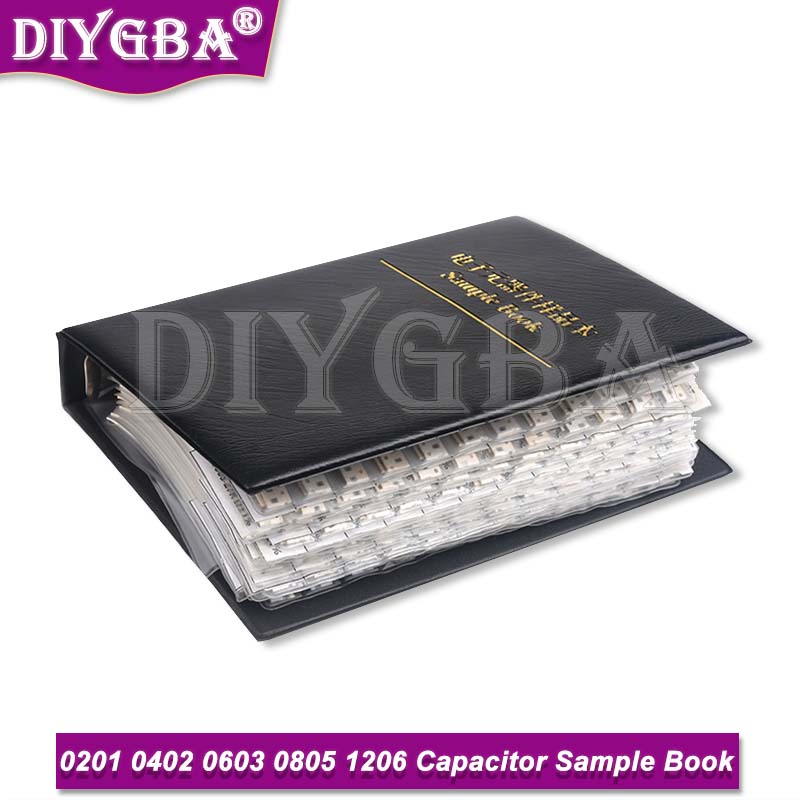 Capacitor Kit Assortment - 950ชิ้น2550ชิ้น4500ชิ้น0201 0402 0603 0805 1206ตัวเก็บประจุหนังสือตัวอย่าง hjxrhgal