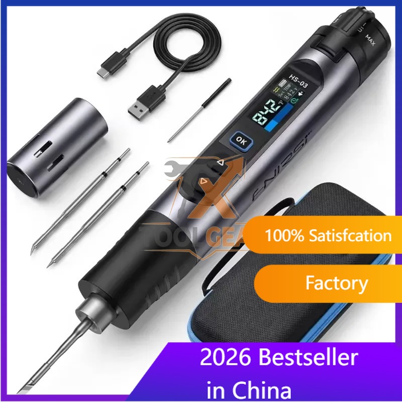Soldering Iron Kit - ชุดหัวแร้งบัดกรีไร้สาย HS-03 รุ่นขายดีปี 2026* พร้อมหัวแร้ง F210