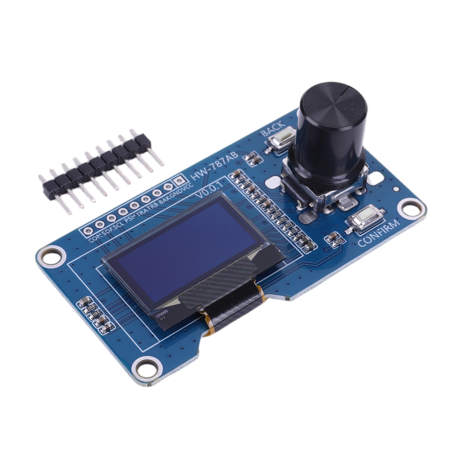 Oled Display Module - หน้าจอ OLED แบบ I2C พร้อมปุ่มหมุน 1.3/0.96