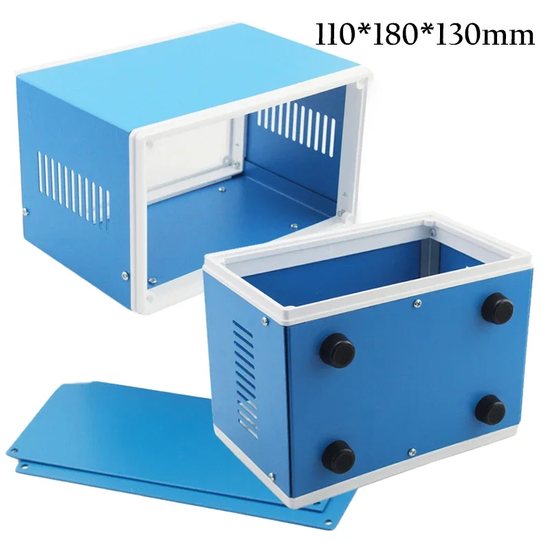 Diy Electronics Supplies - DIY อิเล็กทรอนิกส์โลหะ Enclosure กลางแจ้งกันน้ำลวดกล่องเชื่อมต่ออิเล็กทรอนิกส์กล่องหุ้มอุปกรณ์อิเล็กทรอนิกส์สำหรับไฟฟ้าอุปกรณ์