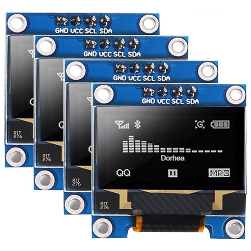 Oled Display Module - A37T-4Pcs 0.96 นิ้วโมดูลจอแสดงผล OLED SSD1306 128X64
