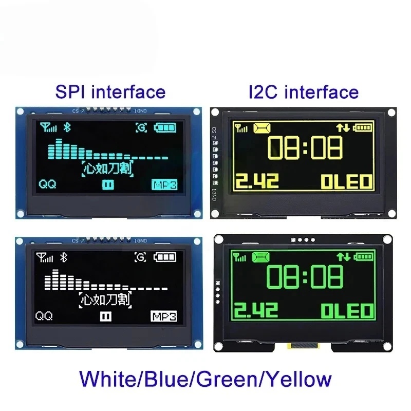 โมดูลจอแสดงผล OLED ขนาด 2.42 น - Oled Display Module บทวิจารณ์และราคา