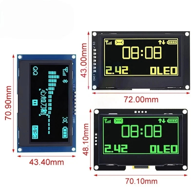 โมดูลจอแสดงผล OLED ขนาด 2.42 น - Oled Display Module บทวิจารณ์และราคา