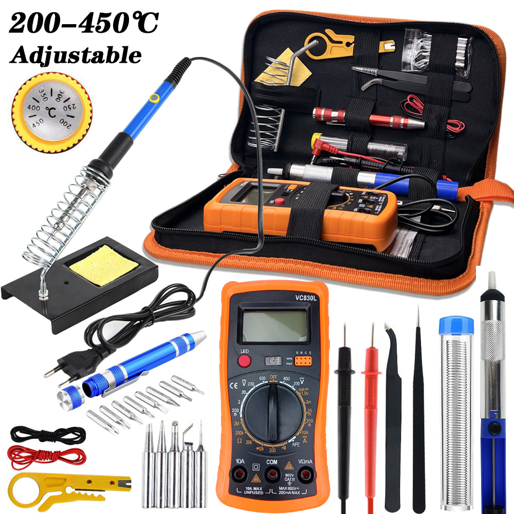 ชุดหัวแร้งไฟฟ้าปรับอุณหภูมิได้ - Soldering Iron Kit บทวิจารณ์และราคา