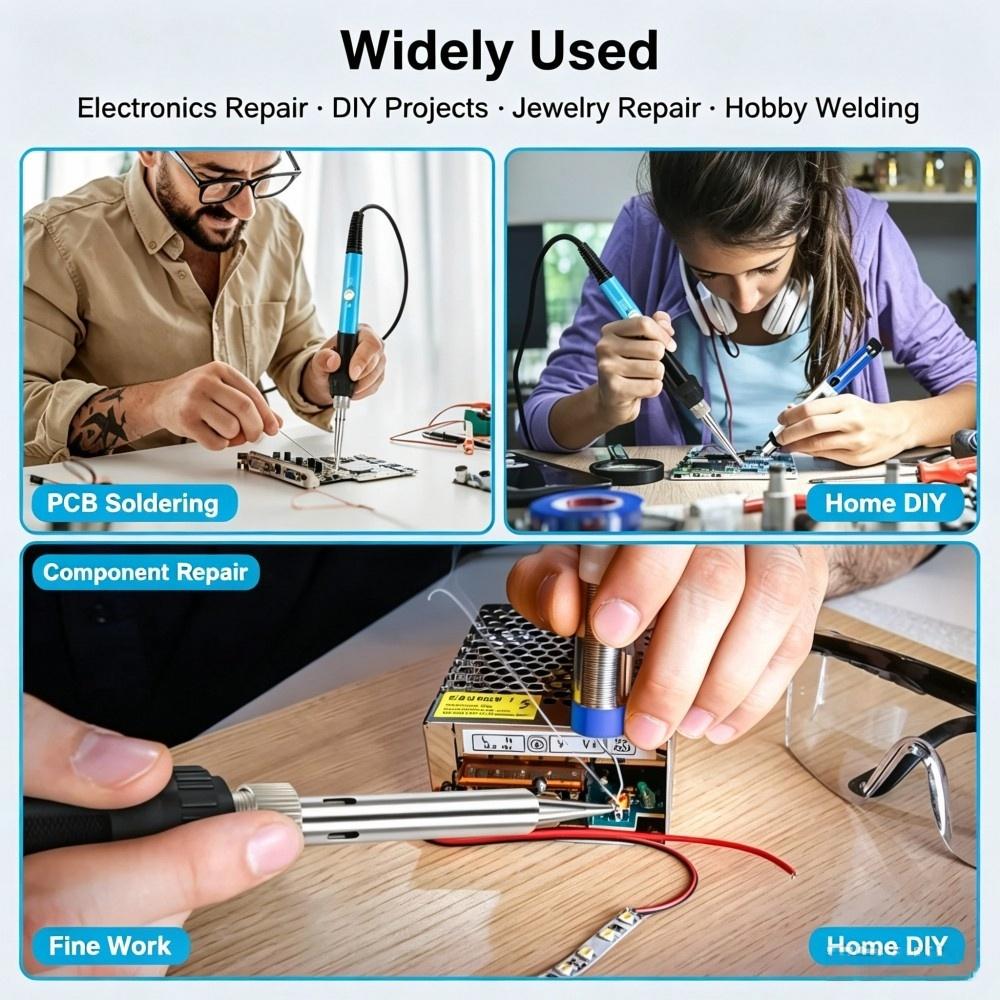 ชุดหัวแร้งไฟฟ้าปรับอุณหภูมิได้ - Soldering Iron Kit บทวิจารณ์และราคา