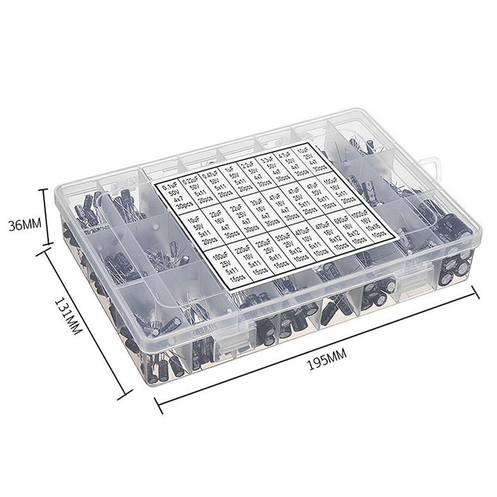 500 ชิ้นชุดตัวเก็บประจุไฟฟ้าแบ - Capacitor Kit Assortment บทวิจารณ์และราคา