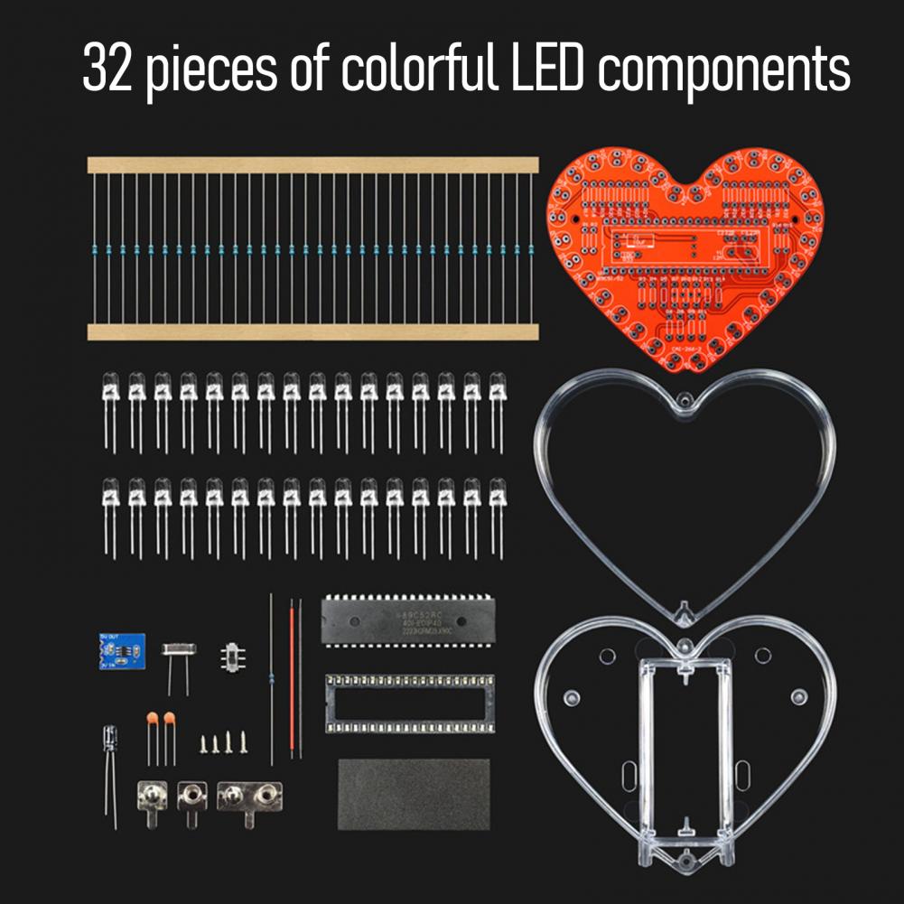 ชุดอุปกรณ์บัดกรีรูปหัวใจพร้อมไ - Diy Electronics Workshop บทวิจารณ์และราคา