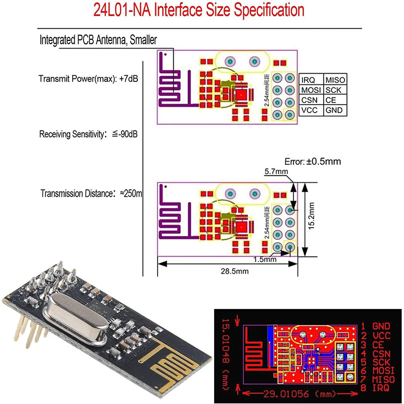 NRF24L01+ โมดูลการรับส่งข้อมูล - Nrf24L01 Module Wireless บทวิจารณ์และราคา