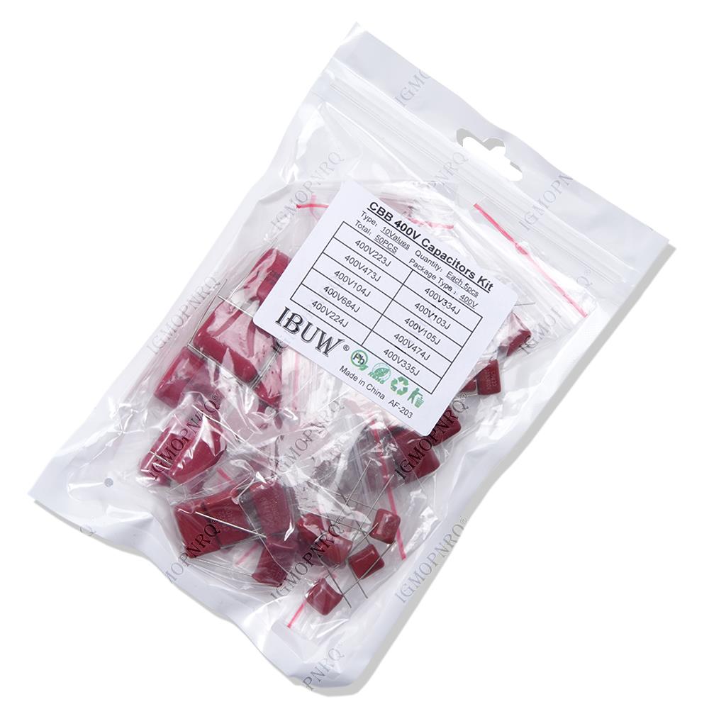 ชุด 50PC = 10 มูลค่า * 5PCS Me - Capacitor Kit Assortment บทวิจารณ์และราคา