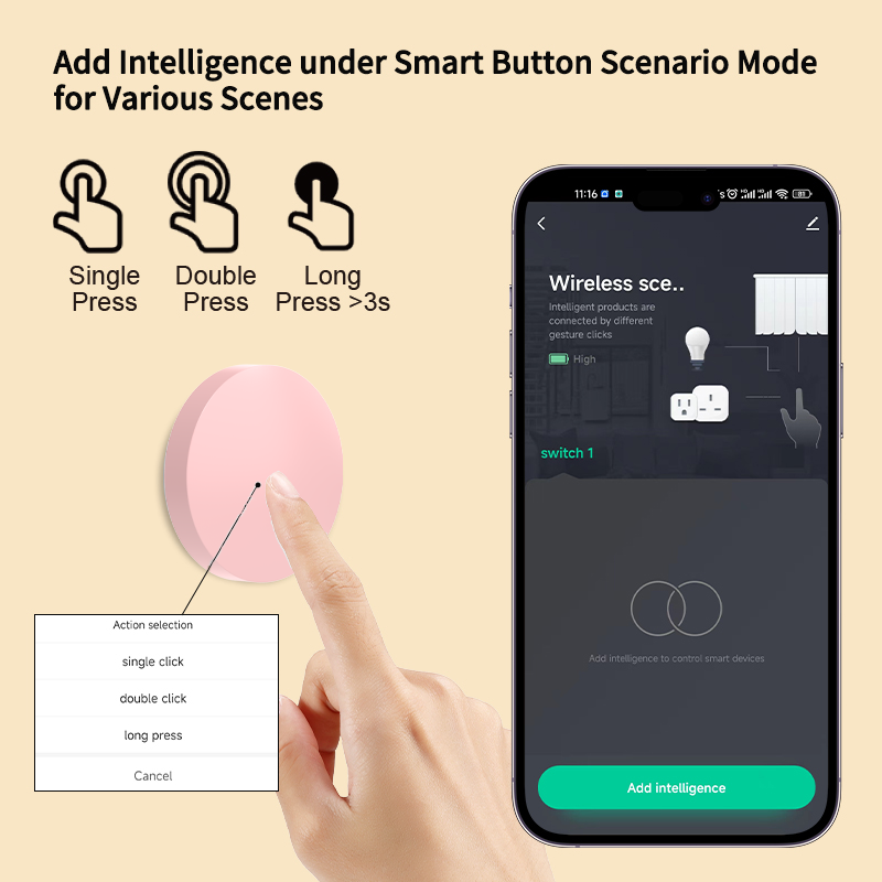 สวิตช์ควบคุมฉากไร้สาย ZigBee ส - Diy Electronics Button บทวิจารณ์และราคา