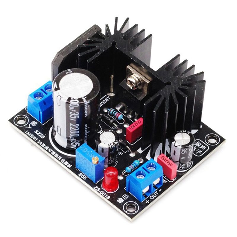 LM338 5A ชุดจ่ายไฟแบบปรับแรงดั - Diy Electronics Supplies บทวิจารณ์และราคา