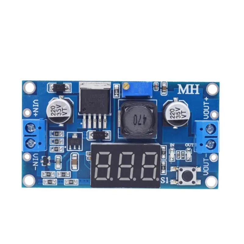โมดูลจ่ายไฟ LM2596 พร้อมหน้าจอ - Diy Electronics Supplies บทวิจารณ์และราคา