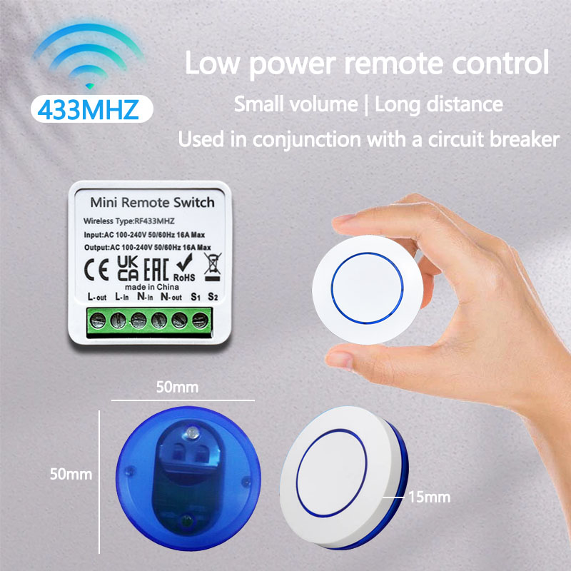 สวิตช์ไฟไร้สาย 433HMz รีเลย์รั - Diy Electronics Button บทวิจารณ์และราคา