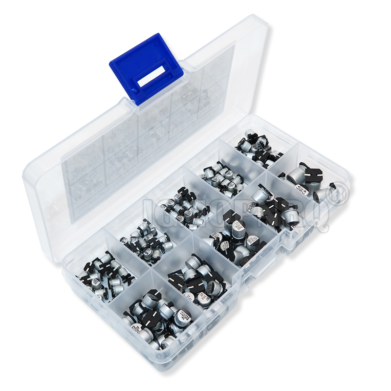 165PCS 10 ค่า SMD อลูมิเนียม E - Capacitor Kit Assortment บทวิจารณ์และราคา