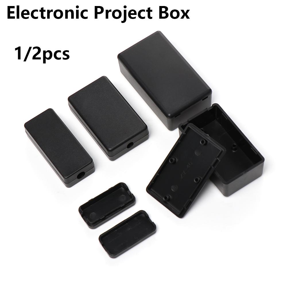 1/2ชิ้นพลาสติกกันน้ำสีดำอุปกรณ - Diy Electronics Supplies บทวิจารณ์และราคา