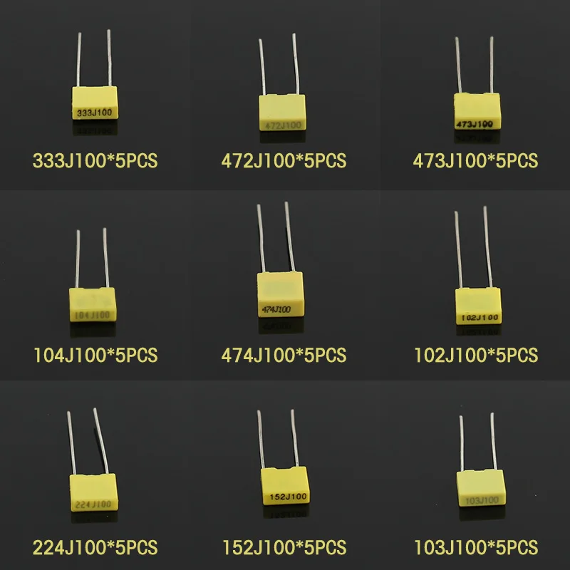 50PCS 102J ~ 474J ตัวเก็บประจุ - Capacitor Kit Assortment บทวิจารณ์และราคา