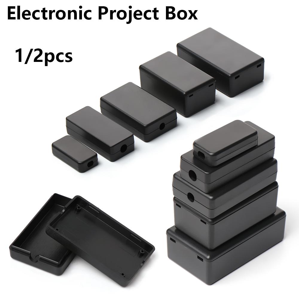 1/2ชิ้นพลาสติกกันน้ำสีดำอุปกรณ - Diy Electronics Supplies บทวิจารณ์และราคา
