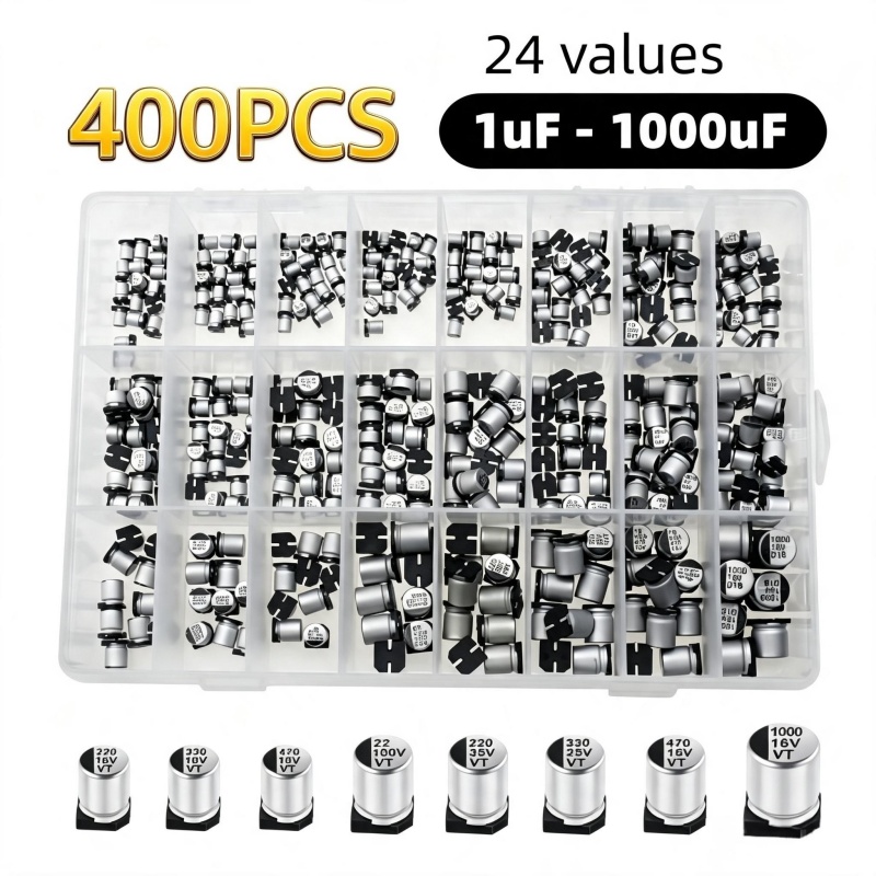 ชุดตัวเก็บประจุอิเล็กโทรไลต์อะ - Capacitor Kit Assortment บทวิจารณ์และราคา