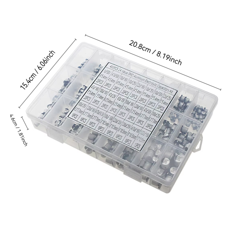 ชุดตัวเก็บประจุอิเล็กโทรไลต์อะ - Capacitor Kit Assortment บทวิจารณ์และราคา