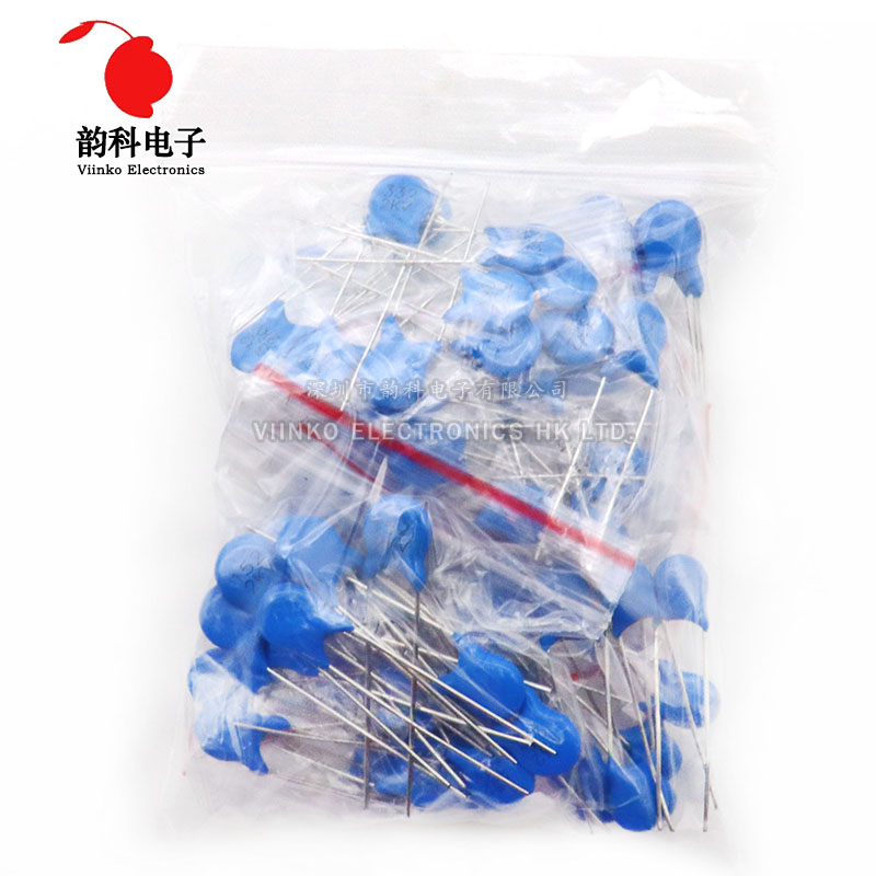 100ชิ้นชุดจัดประเภทเซรามิกแรงด - Capacitor Kit Assortment บทวิจารณ์และราคา