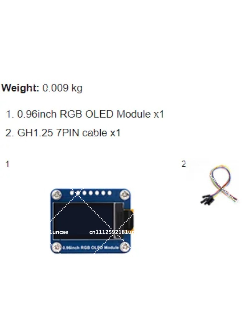โมดูลจอแสดงผล RGB OLED ขนาด 0. - Oled Display Module บทวิจารณ์และราคา