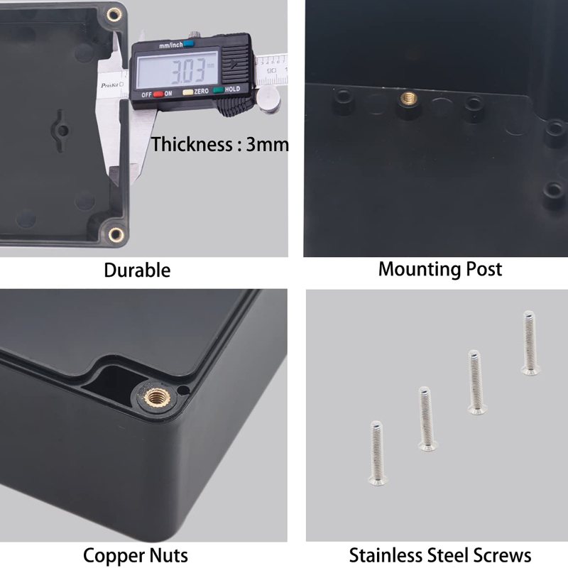 กล่องกันน้ําพลาสติก ABS ไฟฟ้าก - Diy Electronics Supplies บทวิจารณ์และราคา